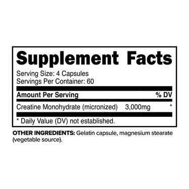 PrimaForce Creatine Monohydrate Capsules